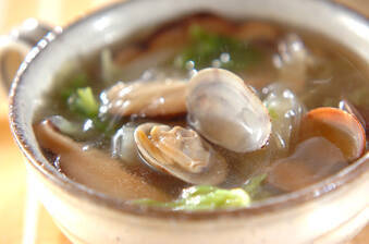 アサリと白菜の中華スープ