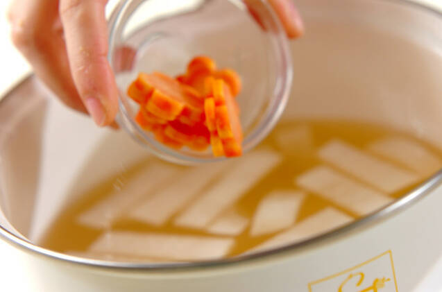 白みそのお雑煮の作り方の手順5