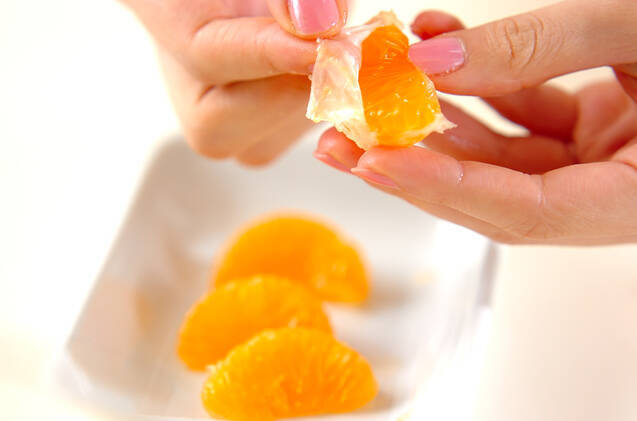 みかんのスフレオムレツの作り方の手順1