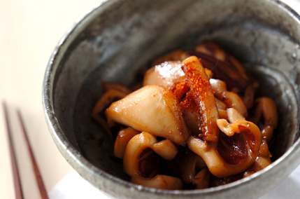 漬けイカの炒め物