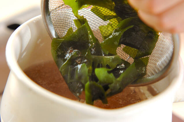 マイタケのスープの作り方の手順4