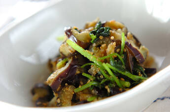 ナスのゴマ和え