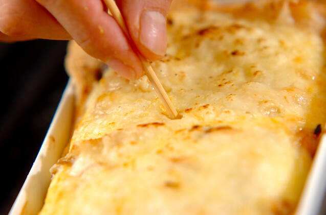 冷凍パイシートでつくるホタテとシメジのキッシュの作り方の手順9