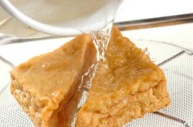 エビと厚揚げのチリ炒めの作り方の手順2