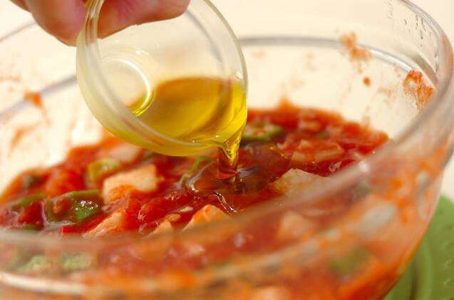 長芋とオクラのカッペリーニの作り方の手順4