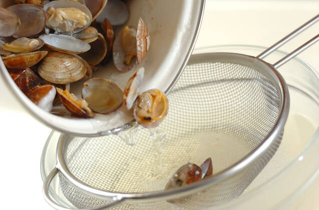 アサリのチャウダーマンハッタン風の作り方の手順3
