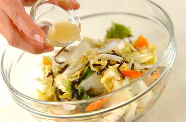 ユズ風味白菜漬け物の作り方の手順4
