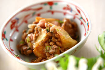 揚げジャガのツナ納豆