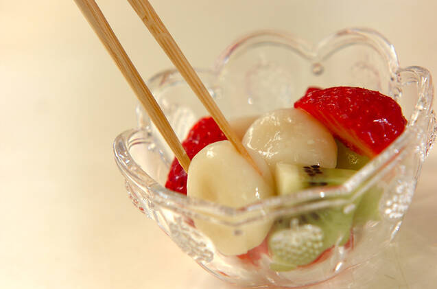 彩鮮やかなフルーツポンチ 白玉たっぷり 10分で簡単 by増田 知子さんの作り方の手順3