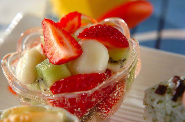 彩鮮やかなフルーツポンチ 白玉たっぷり 10分で簡単 by増田 知子さん