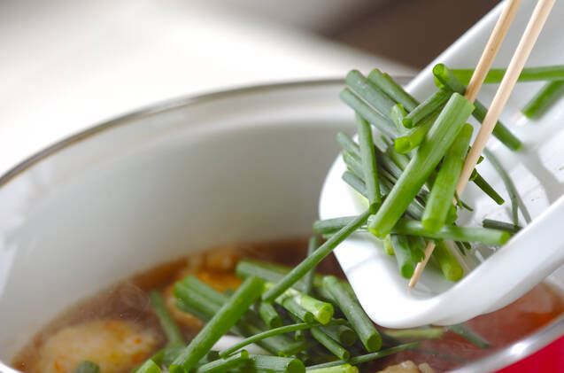 エビ団子汁の作り方の手順4