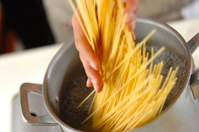 鶏肉とオレンジのパスタの作り方の手順4