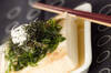 豆腐と揚げ菊菜の梅風味の作り方の手順