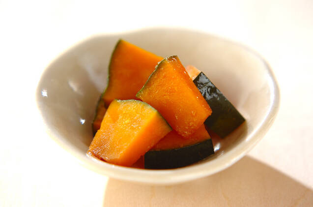 レンジで カボチャのバター醤油