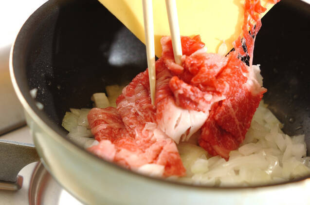 味付け牛肉の混ぜご飯の作り方の手順6