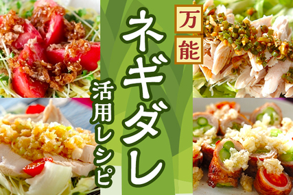 万能「ネギダレ」活用レシピ