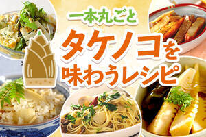 丸ごと一本！タケノコを味わい尽くすレシピ