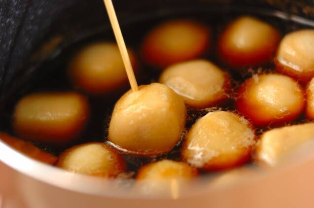 冷凍里芋の煮っころがしの作り方の手順3