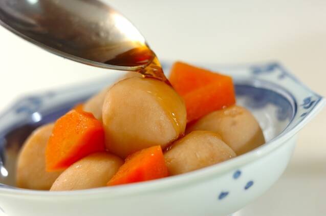 冷凍里芋の煮っころがしの作り方の手順4