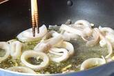 イカと小松菜スパゲティの作り方2