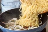 イカと小松菜スパゲティの作り方3