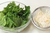 ほうれん草のじゃこ和えの下準備1