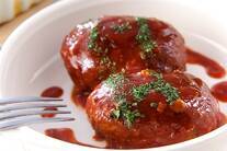 キノコ入りハンバーグ