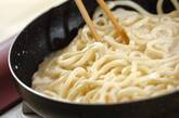 明太クリームうどんの作り方2