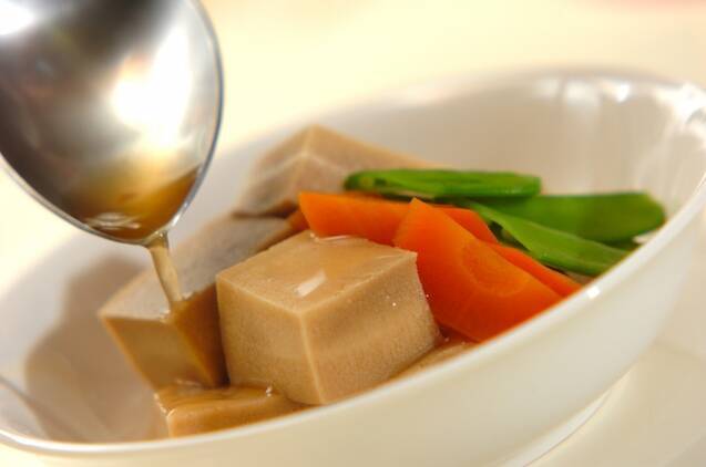 やさしい味の高野豆腐の煮物の作り方の手順5