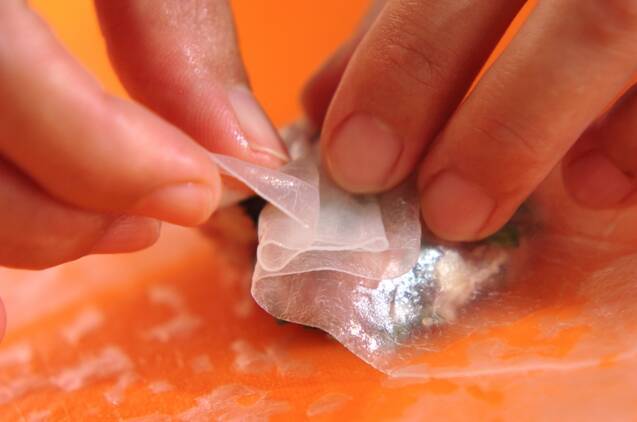 ニラ饅頭の作り方の手順4