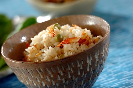 豆と桜エビのご飯