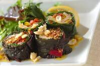 スイスチャードのカラフルロールサラダ