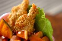 ささ身のキヌア揚げ