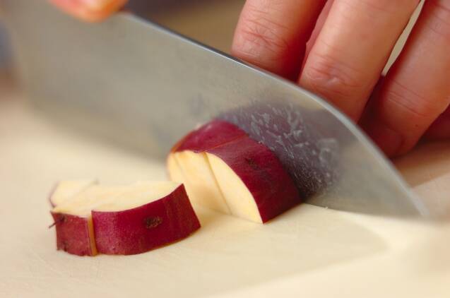 サツマイモご飯の作り方の手順2