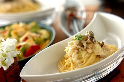 濃厚なコク！クリームパスタの作り方 カニ缶で簡単 by森岡 恵さん