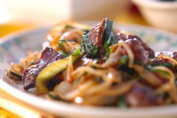 レバーと野菜の炒め物