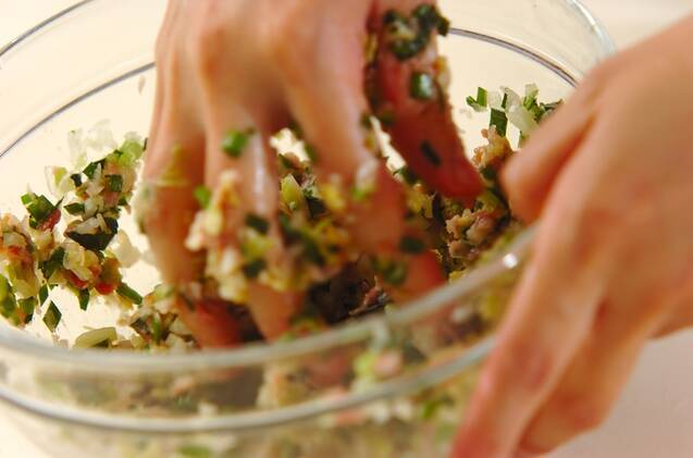 焼き餃子の作り方の手順3