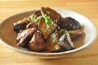 レバーとナスのみそ炒め