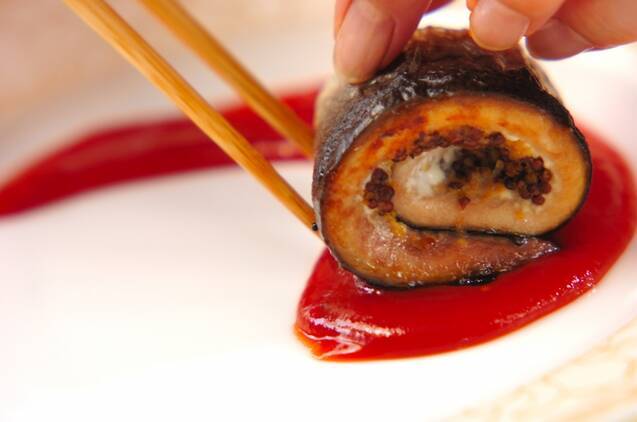 サンマの粒マスタードロールの作り方の手順6