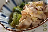 豚肉と小松菜のだし煮