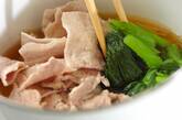 豚肉と小松菜のだし煮の作り方2