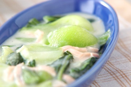 子供にも人気！チンゲン菜のクリーム煮
