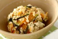 揚げカボチャの白和え