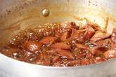 鶏もつの甘辛煮の作り方5