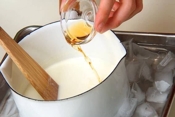 牛乳プリンメープルがけの作り方の手順3