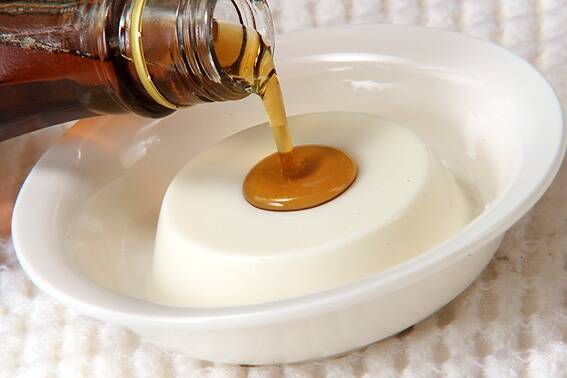 牛乳プリンメープルがけの作り方の手順5