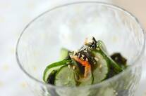 キュウリとワカメの酢の物