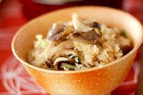 マイタケとジャコの味わい炊き込みご飯