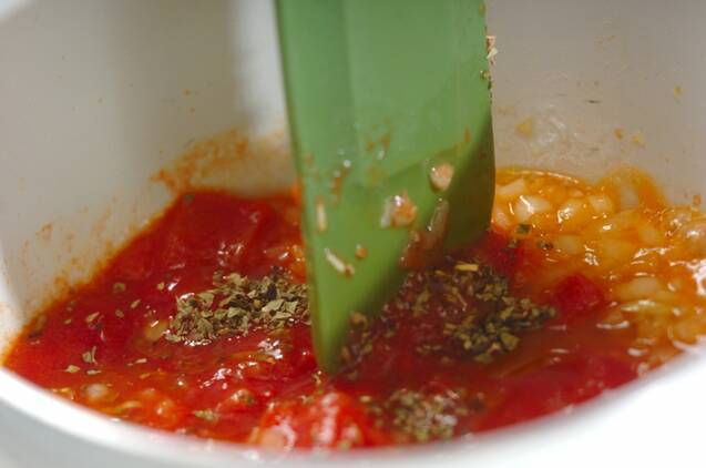 鯛のトマトソースソテーの作り方の手順3