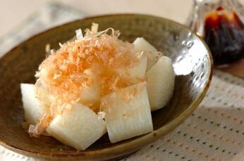 蒸し長芋のおかかがけ